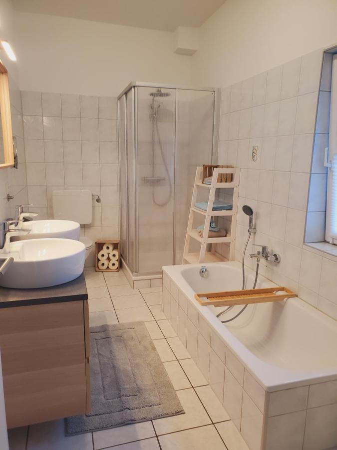 Familienfreundliche Ferienwohnung ゾルタウ エクステリア 写真